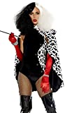 Forplay Women's Devilish Costume - Sexy Villain Costume for Halloween,Black,Medium/Large