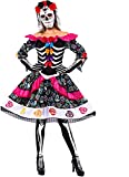 Spooktacular Creations Womens Day of the Dead Spanish Costume Set for Halloween Lady Dress Up Party, Dia de Los Muertos (Medium)