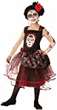 Forum Novelties Kids Day Of The Dead Rosa Senorita Costume, Multicolor, Small