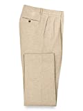 Paul Fredrick Men's Linen Pleated Pants, Size 34 X 30