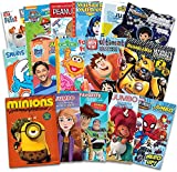 16 Bulk Coloring Books for Kids Ages 4-8 - Assortment Bundle Includes 16 Kids Coloring and Activity Books Bundle with Games, Puzzles, Mazes, and Stickers (No Duplicates)