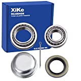 XiKe 1 Set Fits for 1-3/8'' to 1-1/16'' Axles Trailer Wheel Hub Bearings Kit, L68149/L68111 and L44649/L44610, 171255TB Seal OD 1.719'', Dust Cover and Cotter Pin, Rotary Quiet High Speed and Durable.