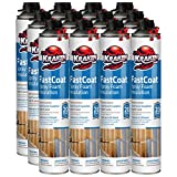 Kraken Bond Fastcoat Spray Foam Insulation Kit- Insulation Foam Spray, Polyurethane Spray Foam, Heat Insulation&Acoustic Spray, Self Expanding Foam, Foam Insulation Can, Gun/Cleaner Included | 12 Pack