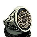 Seal of Solomon Ring, Silver Solomon Seal Protection Ring, King Solomon Ring, 925k Sterling Handmade Silver Ring, Gift For Him