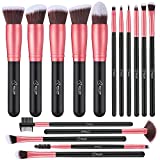 Makeup Brushes Makeup Brush Set - 16 Pcs BESTOPE PRO Premium Synthetic Foundation Concealers Eye Shadows Make Up Brushes set,Eyeliner Brushes(RoseGold)