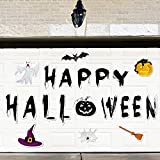 Fiada 20 Pcs Halloween Garage Door Decoration Magnetic Decal Halloween Garage Door Stickers Bats Pumpkin Witch's Hat Waterproof Magnet Sticker for Halloween Garage Door Kitchen Decoration Supplies