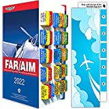 Index Tabs for FAR/AIM 2022, 90 Color-Coded Content of The Tabs Covers Student Pilot, Private, Instrument, Commercial Pilot, 6 Additional Blank Tabs with Alignment Guide