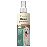 NaturVet Hemp Joint Topical Spray with Ginger for Dogs, 6oz Liquid, Made in The USA