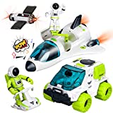 TOY Life Space Toys for Kids Rocket Ship Toys for Kids with Space Shuttle, Astronaut Figures and Space Rover, Space Toys for Boys 5-8, Spaceship Toy for Kids, Astro Boy Figure Toys for 3 Year Old Boys