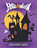 Halloween Coloring Book: Frightfully Fun Coloring Pages for All, Filled with Spooky & Cute Witches, Cats, Vampires, Pumpkins, Haunted Houses & More