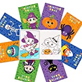 Joy Bang Halloween Coloring Books for Kids Mini Coloring Booklet Halloween Coloring Book for Kids Bulk Trick or Treat Coloring Book Halloween Party Games Supplies Favor Bag Filler