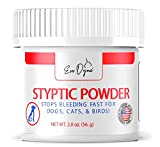 Styptic Powder for Dogs, Cats, and Birds (2 oz) by Evo Dyne | Fast-Acting Blood Stop Powder for Pets | Quick Stop Bleeding Powder for Dog Nail Clipping, Grooming, Cuts and More (1-Pack)