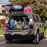 Trolls Trunk or Treat Decorations for Car, Official DreamWorks Trolls Car Trunk Decorations for Halloween, Kit with Themed Panels for Cars and SUVs