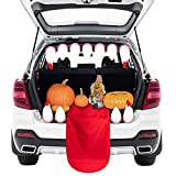 VERSRH 12PCS Halloween Trunk or Treat Vampire Mouth Decoration Kit, Monster Trunk or Treat Car Archway Garage Decor Halloween Car Decoration Exterior, Monster Face Outdoor Decoration with Teeth Tongue