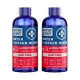 WATER DENT Water Flosser Rinse, Concentrated Mouthwash 1:10, Gum Care, Add to Water Flosser, Developed by Dentists, with by Bischofite, Zinc Lactate, Fruit Flavor (Pack of 2- Value of 372 fl.oz)