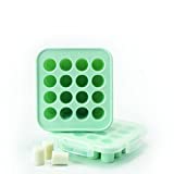 MyMilk by Souper Cubes Half-Ounce Silicone Tray - Freeze and Store Breast Milk and Baby Food - 2 pack - fits any baby bottle (Mint)