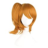 MapofBeauty Golden Orange Can Be Equipped With Hair Ornaments Cosplay Wigs