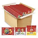 RITZ Cracker & Chip Variety Pack, RITZ Mini Crackers, RITZ Mini Sour Cream & Onion Toasted Chips, RITZ Cheese Crispers Cheddar Chips, 50 Snack Packs