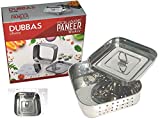 Dubbas - Square Paneer Maker, Easy to Use 5.25" Stainless Steel Indian Paneer Press/Tofu Press/Paneer Mould