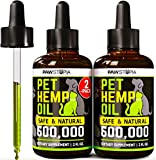 (2 Pack) Hemp Oil for Dogs and Cats - Anxiety, Stress, Pain - Dog Calming Aid - Hip and Joint Support Relief -and Skin Health - Rich in Omega 3-6-9 - Pet Hemp Oil Drops Treats - Made in USA