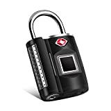 Fingerprint Lock, TSA Approved Smart Digital Locker Lock for Gym, Luggage, Travel, House Door, Suitcase, Backpack, School, Bike,Office, Keyless