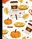 Fall Composition Notebook: Fall Coffee & Pies Print