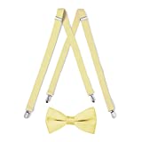 Suspender & Bow Tie Set (Adult, Yellow)