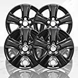 Auto Reflections Set of 4 17" 5 V Spoke Wheel Skins for Toyota Rav4 2019-2021 - Gloss Black