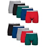 Hanes Men's Cool Dri Tagless Boxer Briefs With Comfort Flex Waistband, Multipack, 10 Pack - Assorted , Large