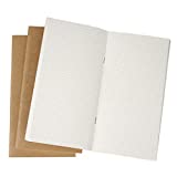 Moterm Travelers' Notebook Refills Insert, Set of 3(Grid, Standard Size, 100gsm)