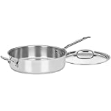 Cuisinart 733-30H 5.5-Quart Chef's-Classic-Stainless-Cookware-Collection, Saut Pan w/Helper Handle & Cover