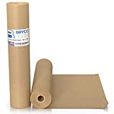 Brown Kraft Butcher Paper Roll - 18 Inch x 100 Feet Brown Paper Roll for Wrapping and Smoking Meat, BBQ Paper for the Perfect Brisket Crust - Durable, Unbleached and Unwaxed Food Grade Grilling Paper