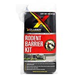 Xcluder Rodent Proof Fill Fabric Made With Stainless Steel Wool, Large DIY Kit, 1 4in. x 5ft. Roll, Gloves And Scissors, Fill Gaps And Holes To Keep Mice And Rats Out Permanently (162758A)