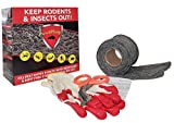 PESTPLUG - 100% Stainless Steel Wool, Large DIY KIT, Rodent Barrier/Fill Fabric - Use to Block Mice, Rodents and Flying Insects. Does NOT Rust! Plug or Fill Holes, Cracks and Gaps Home, Farm, RV's