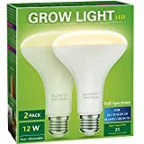 2 Pack LED Grow Light Bulb, Briignite BR30 Grow Light Bulbs, Full Spectrum Grow Light Bulb 11W, Plant Light Bulbs, Grow Light for Indoor Plants, Seedlings, Greenhouse, Hydroponic