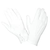 Hatch WG1000S Cotton Parade Glove w/Snap Back - White, Medium