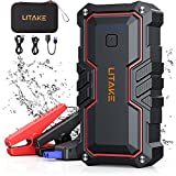 LITAKE Portable Car Jump Starter, 2000A Peak 19800mAH Lithium Jump Starter Battery Pack for Up to 9.0L Gas or 7.0L Diesel Engines, 12V Jump Box with Cigarette Adapter, Waterproof, QC 3.0, Type C Port