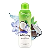 TropiClean Awapuhi & Coconut Whitening Shampoo for Pets, 20oz - Made in USA - Whitens and Brightens All Coats