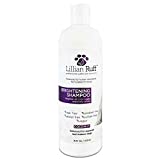 Lillian Ruff Brightening & Whitening Shampoo for Dogs  Tear Free Coconut Scent with Aloe for Dry & Sensitive Skin  Adds Shine & Luster to Coats (16oz)