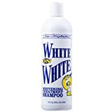 Chris Christensen White on White Dog Shampoo, Groom Like a Professional, Brightens White & Other Color, Safely Removes Yellow & Other Stains, No Bleach or Harsh Chemicals, All Coat Types, Made in USA