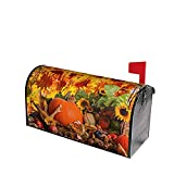 Trees Nature Leaves Mailbox Covers Standard Size Thanksgiving Pumpkin Magnetic Mail Cover Letter Post Box 21x18 in Mailwrap for Outside Garden Home Decor