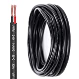 14 Gauge 2 Conductor Electrical Wire 14AWG Electrical Wire Stranded PVC Cord Oxygen-Free Copper Cable 16.4FT/5M Flexible Low Voltage LED Cable for LED Strips Lamps Lighting Automotive(14/2AWG-16.4FT)