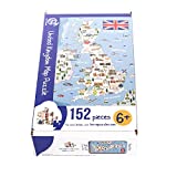 Terra Puzzles United Kingdom Map 152 Piece Jigsaw Puzzle, 10x15 inches, for Kids 6+