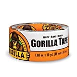 Gorilla Tape, White Duct Tape, 1.88" x 10 yd, White, (Pack of 1)
