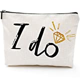 I Do-Bridal Shower Gifts,Engagement Gifts for Her-Bride Gifts,Makeup Bag Make Up Pouch Bride To Be Gift Wedding Vows(Makeup bag-I do)
