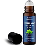 Peppermint Essential Oil Roll-On - Peppermint Oil Roll-On with Fresh & Minty Fragrance - Roll On Essential Oils for Aromatherapy & Headache - Pure, Natural, Prediluted - Nexon Botanics -10ml