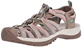 KEEN womens Whisper Closed - Toe Sport Sandal, Taupe/Coral, 8 US