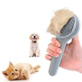 Cat Grooming Brush, Self Cleaning Dog Brushes Pets Comb Brush Tool for Shedding Cat Slicker Brush Gently Removes Loose Undercoat, Tangled Mats Hair Pet Brush for Long and Short haired Dogs Cats