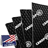 CANOPUS Car Sound Deadening Mat, 80 mil 5 sqft, Pack of 5 Sheets, Butyl Sound Deadener Mat, Audio Car Sound Dampening Material for Car Trunk, Door, Floor and Ceiling, Black