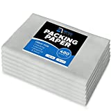 Packing Paper Sheets for Moving - 15lb - 480 Sheets of Newsprint Paper - Must Have in Your Moving Supplies - 27" x 17" - Made in USA